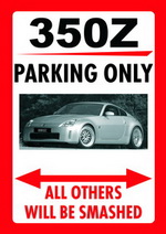 NISSAN 350Z PARKING ONLY